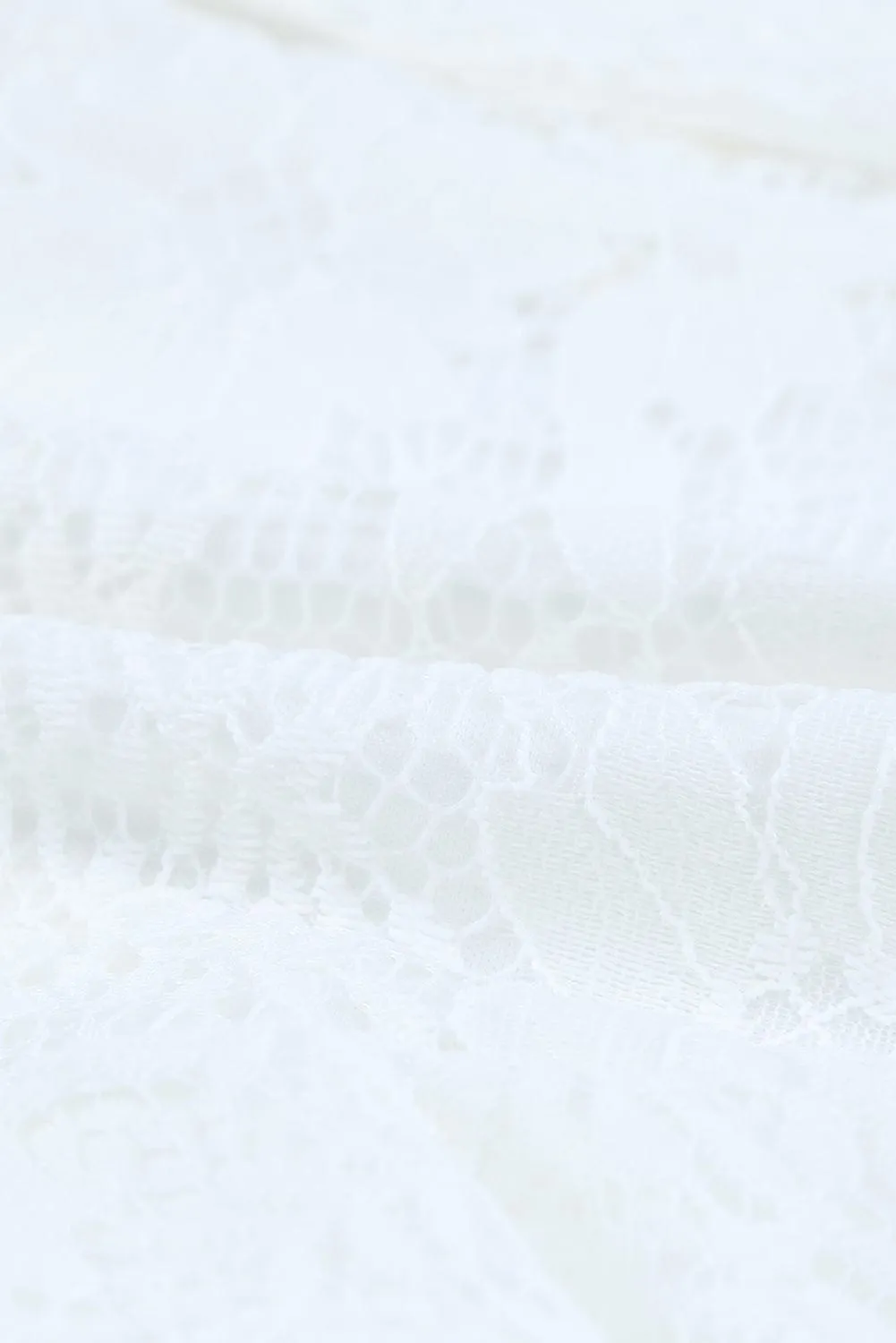 Angel Sleeve Floral Lace Wrap Mini Dress with V Neck - Elegant Summer Wedding Dress