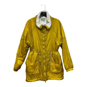 Coat Puffer & Quilted By Saturday/sunday In Yellow, Size: M