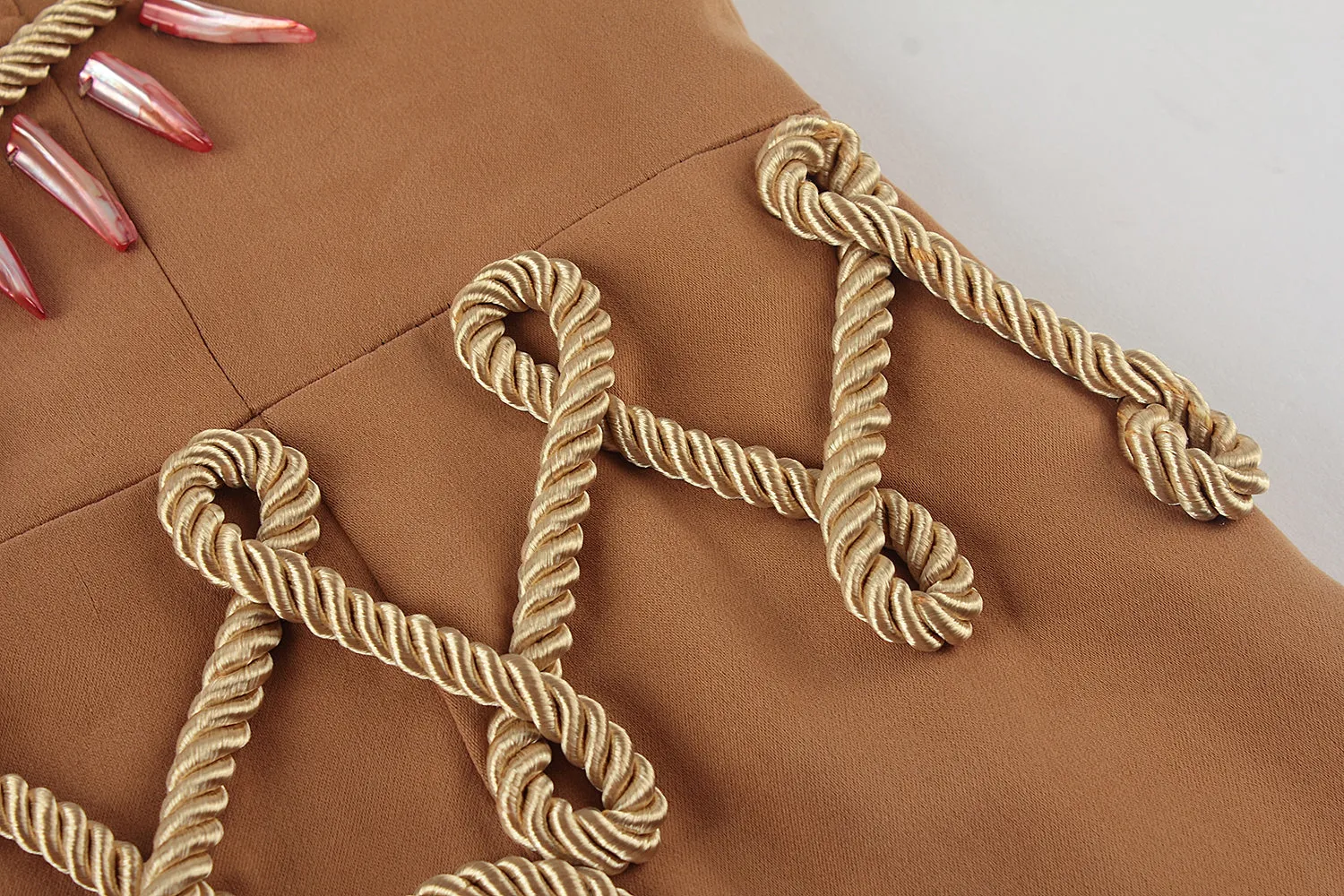 Cut-out Embellished Dress