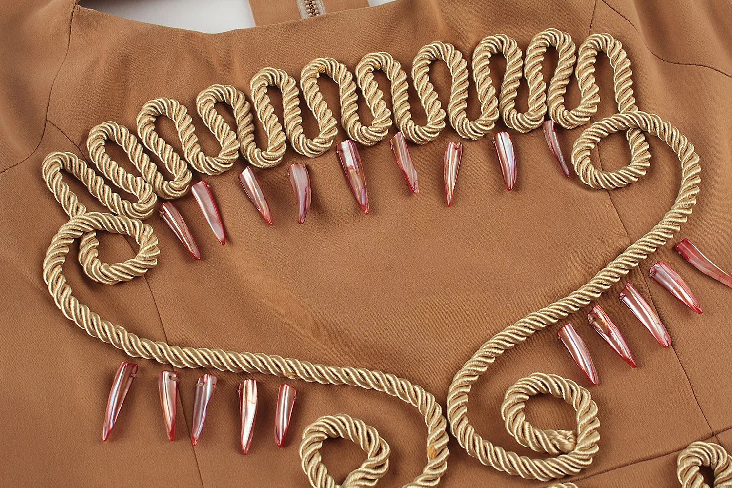 Cut-out Embellished Dress