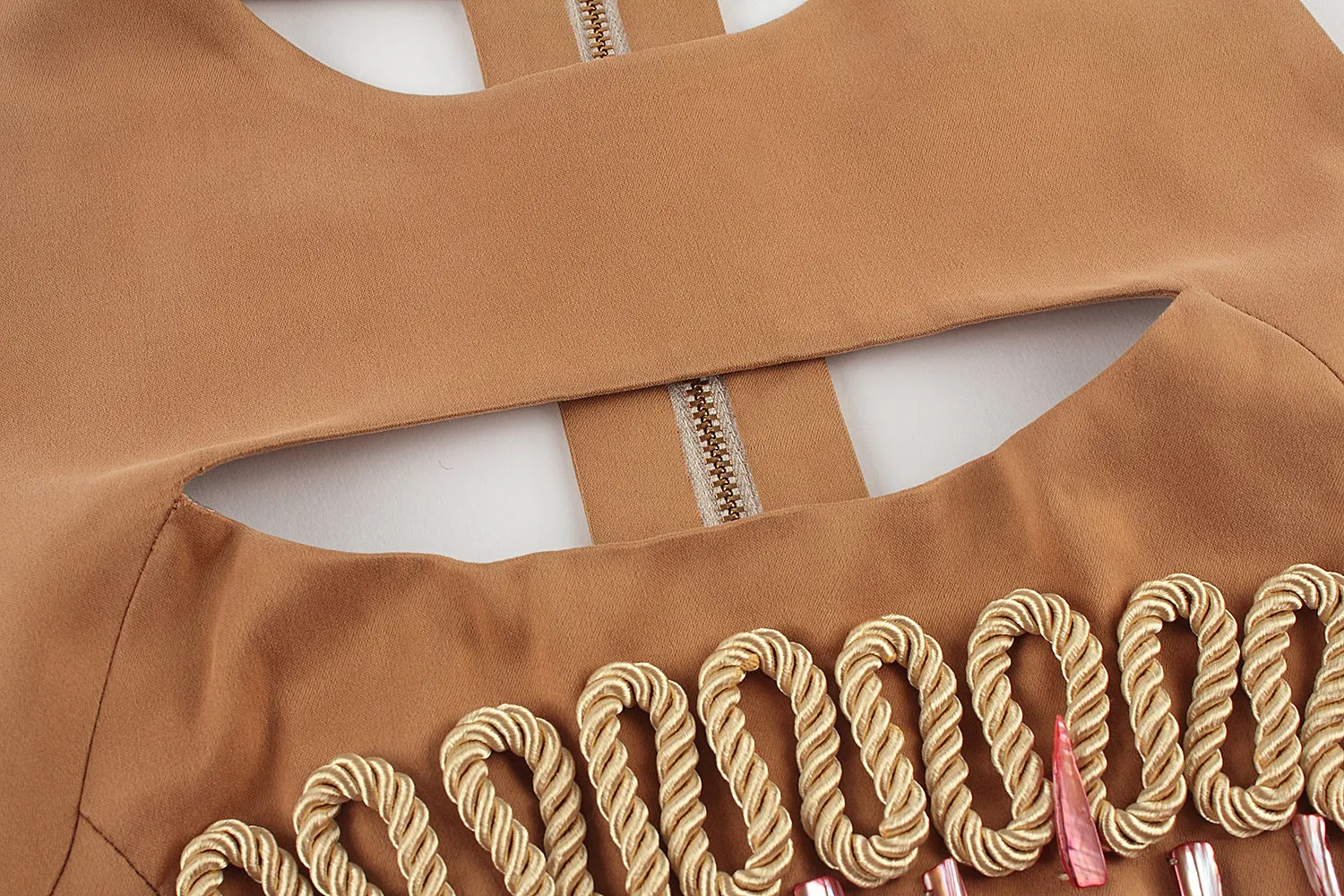 Cut-out Embellished Dress