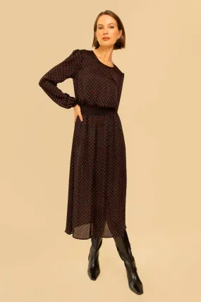 Greta Dress in Red Polka Dot