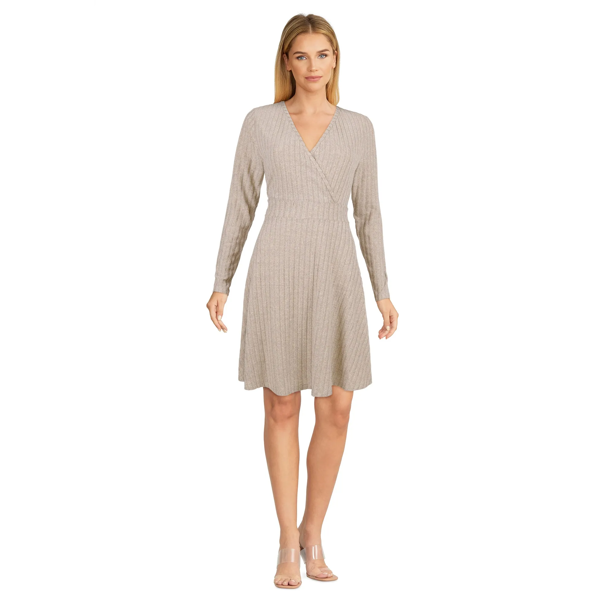 lily morgan Women's Trendsetters Faux Wrap Dress