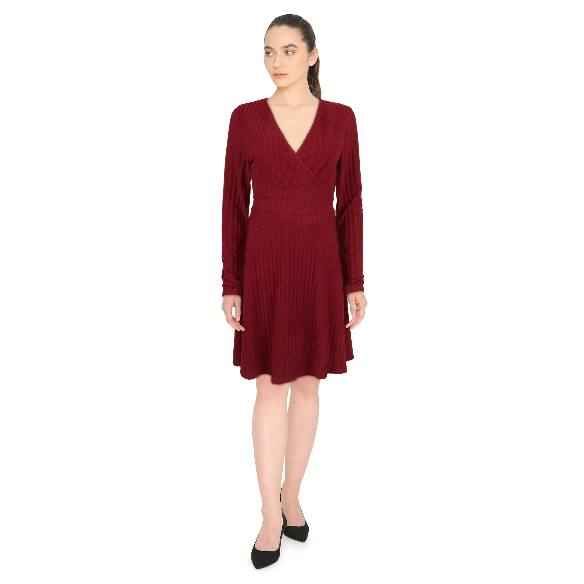 lily morgan Women's Trendsetters Faux Wrap Dress
