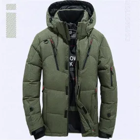 Men's Stylish Puffer Jacket with Hood | Ideal for Autumn/Winter