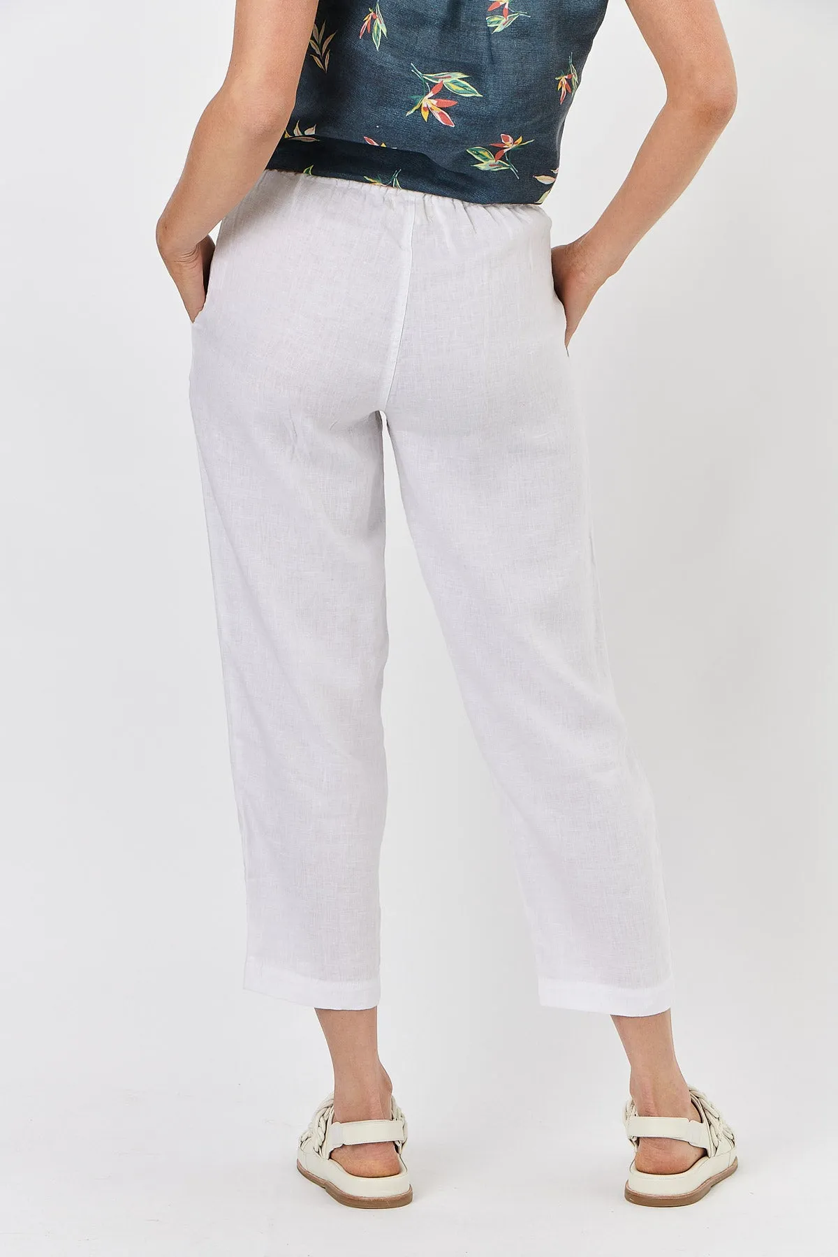 Naturals - Linen Pants White | GA464