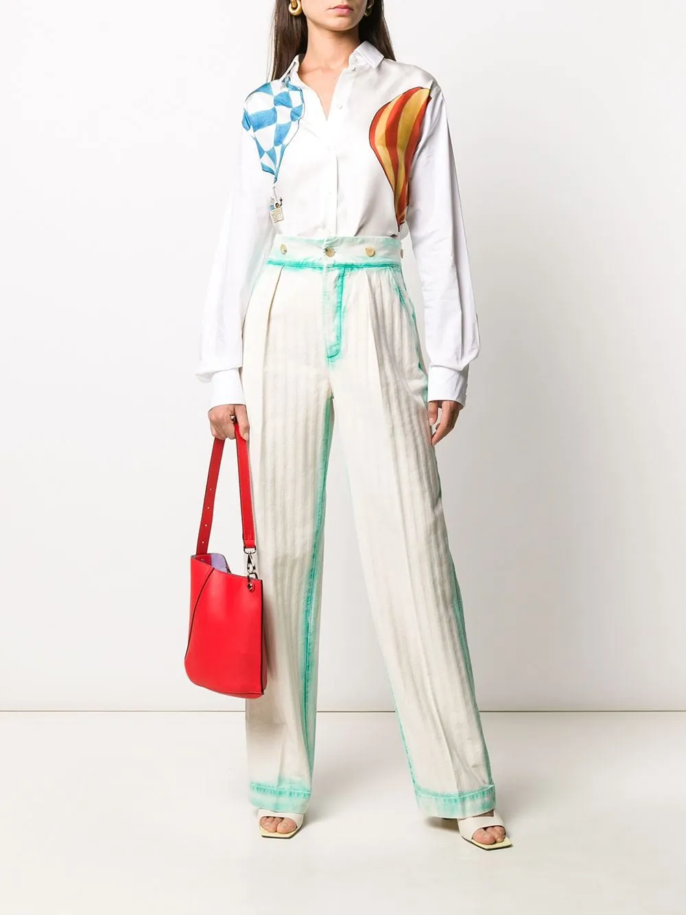 Sprayed Herringbone Pant