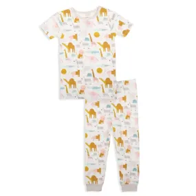 the fast and the furriest modal magnetic toddler pj | pink
